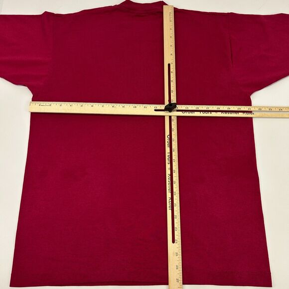 Vintage Dover Recreation Area T Shirt Mens Large 90s Single Stitch Tee Red - Picture 10 of 10